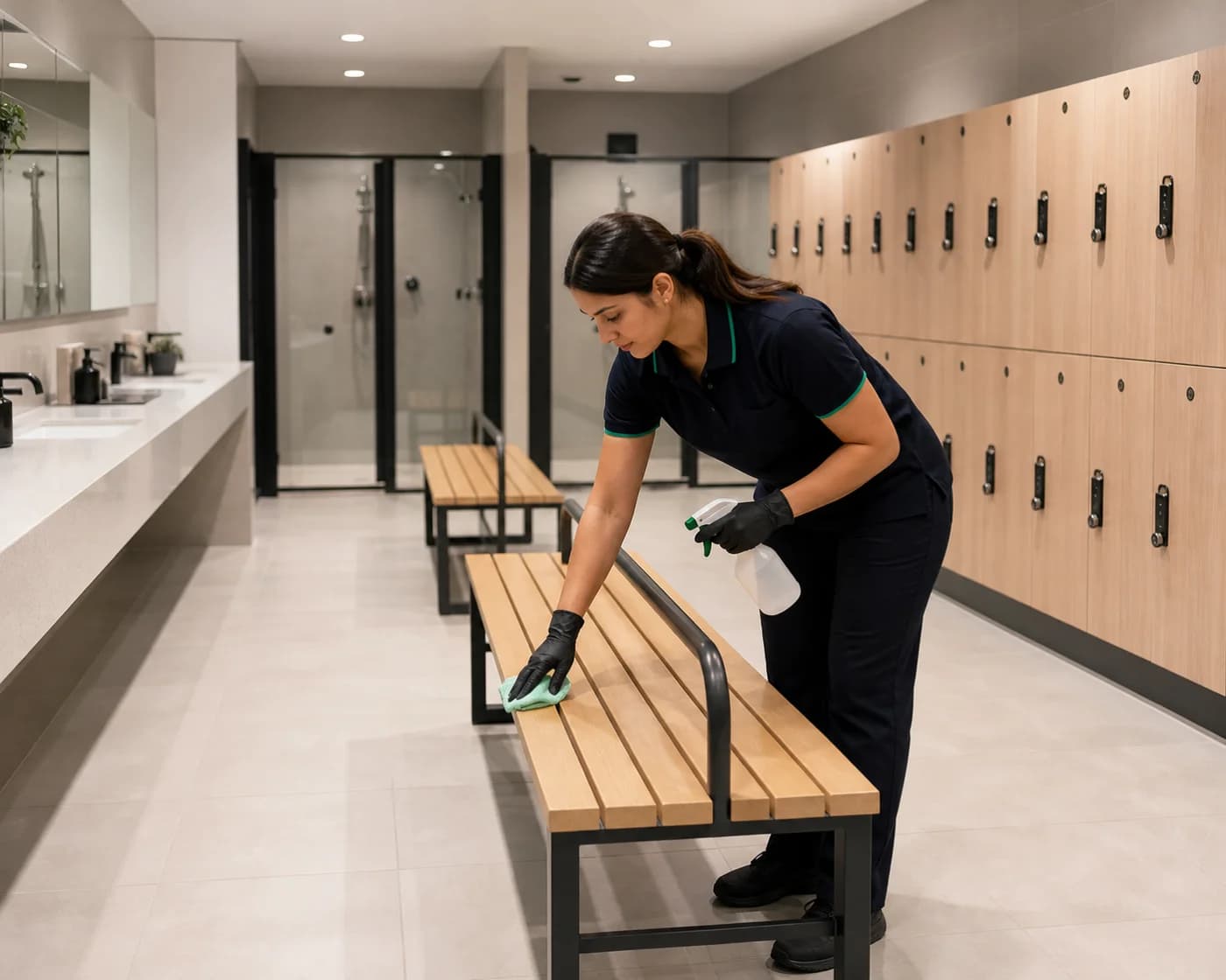 Hotel gym amenities and changeroom cleaning — ANZ Sydney